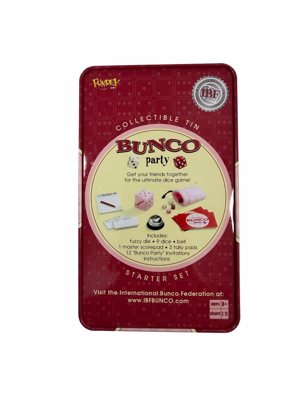 Bunco Party Starter Set - Pink Collectible Tin - Picture 2 of 4